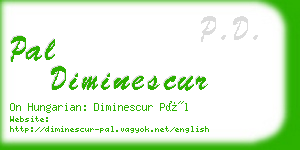 pal diminescur business card